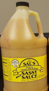 Sal's Sassy Sauce Mild - Gallon Shipping inc. $45.00